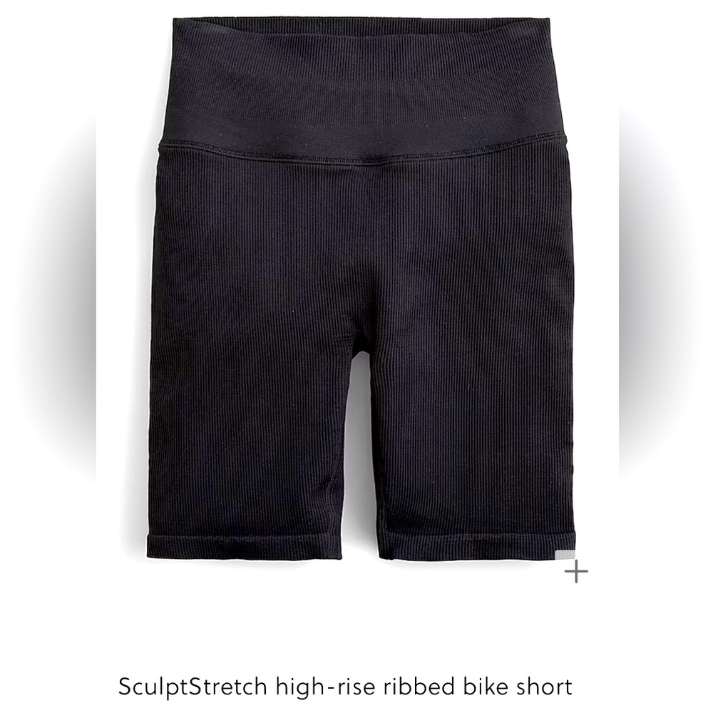 J Crew sculpt each high rise ribbed bike shorts new with tags never worn size XL
